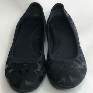 Coach Aria Women’s Navy Ballet Flats Size 9.5